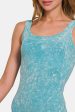 Zenana Ribbed Scoop Neck Tank Discount