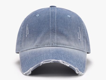 Distressed Washed Adjustable Baseball Cap Online Hot Sale