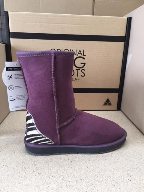 RAISIN   ZEBRA DELUXE UGG BOOTS Online