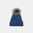 Cable Knit Winter Hat with Pompom Online Hot Sale