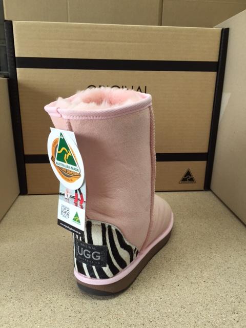 PINK   ZEBRA DELUXE UGG BOOTS Fashion