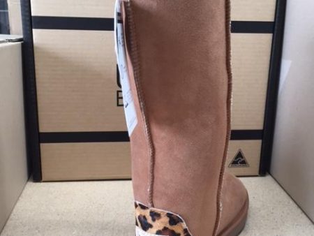 CHESTNUT   LEOPARD TALL UGG BOOTS Online now