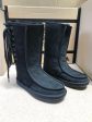 Side Lace Black Tall Boat UGG Boots Cheap