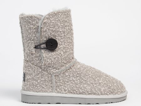 Women s Boucle Button Mid Online Hot Sale