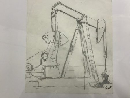 09 Oil Rig OG Pencil Sketch Fashion