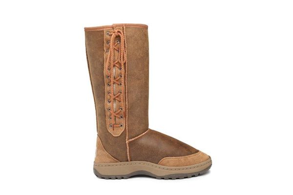 Tall Rugged Lace Up UGG Boots Online Hot Sale