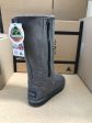 GREY TALL ZIP BOOTS For Discount