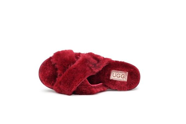 Crossed UGG Sliders Online Hot Sale