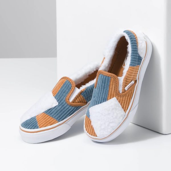 Vans Cozy Cord Classic Slip On Patchwork - Kids For Discount