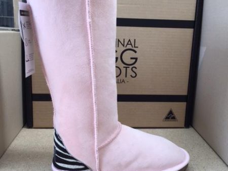 PINK   ZEBRA TALL UGG BOOTS Online