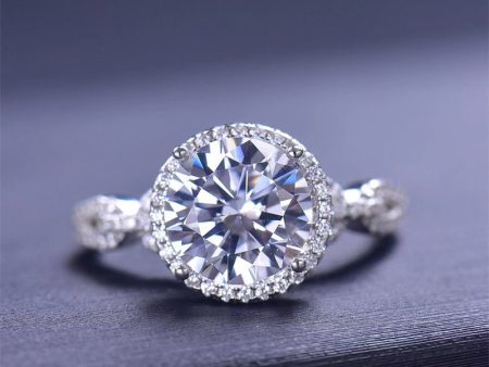 3 Carat 925 Sterling Silver Moissanite Ring Online Sale