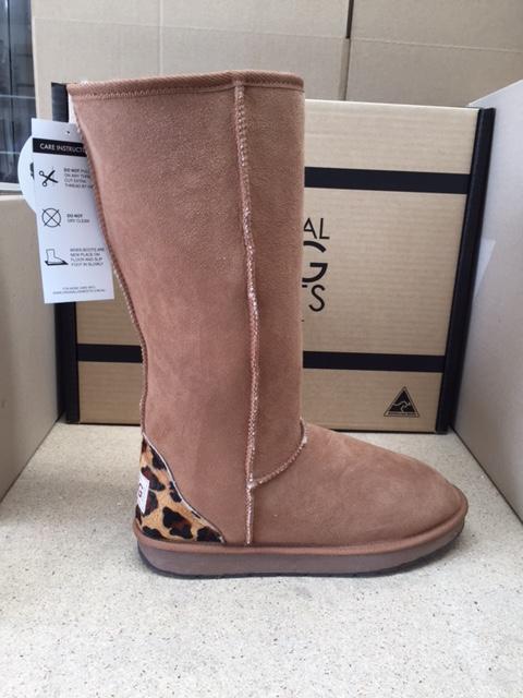 CHESTNUT   LEOPARD TALL UGG BOOTS Online now