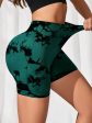 Tie-Dye High Waist Active Shorts on Sale