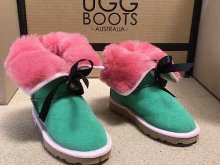 Bow Frozen Papaya Kids UGG Boots Online Sale