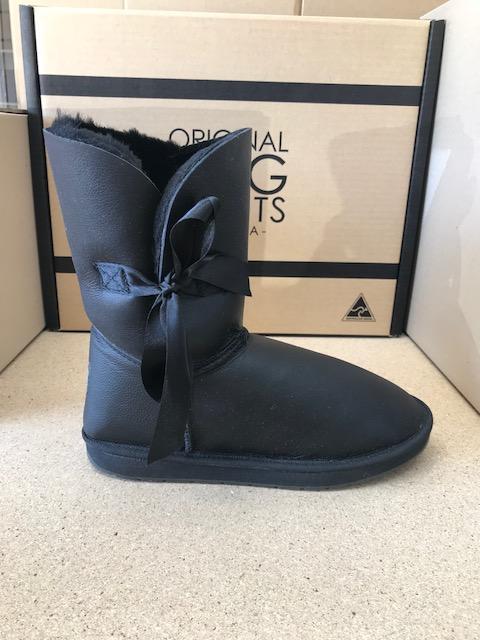 BLACK NAPA BETTY BOW UGG BOOTS Hot on Sale