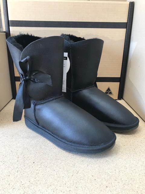 BLACK NAPA BETTY BOW UGG BOOTS Hot on Sale