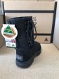 BLACK SHORT LACE UP RUGGED UGG BOOTS For Sale