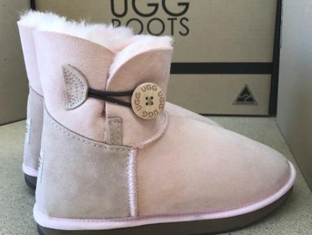 PINK MINI BUTTON UGG BOOTS For Discount