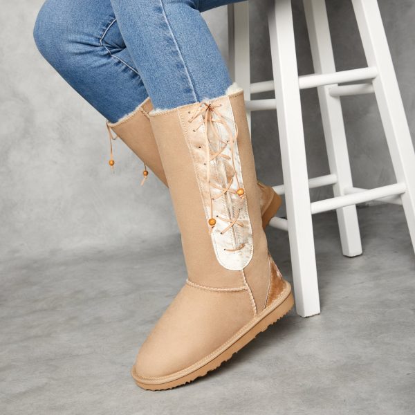 Women s Lace Up Calf Tall For Sale