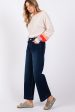 SAGE + FIG High Waist Wide Leg Jeans Discount